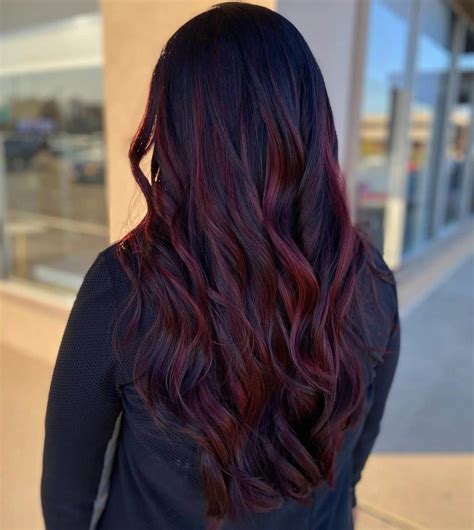 hair color highlight ideas for black hair